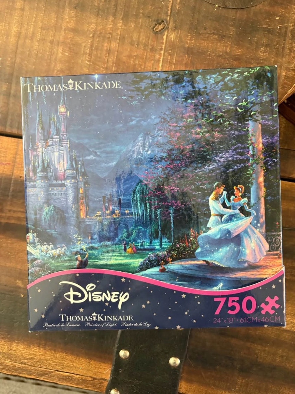 Thomas Kinkade Cinderella Castle Dance Puzzle - Blue, Pink, Green